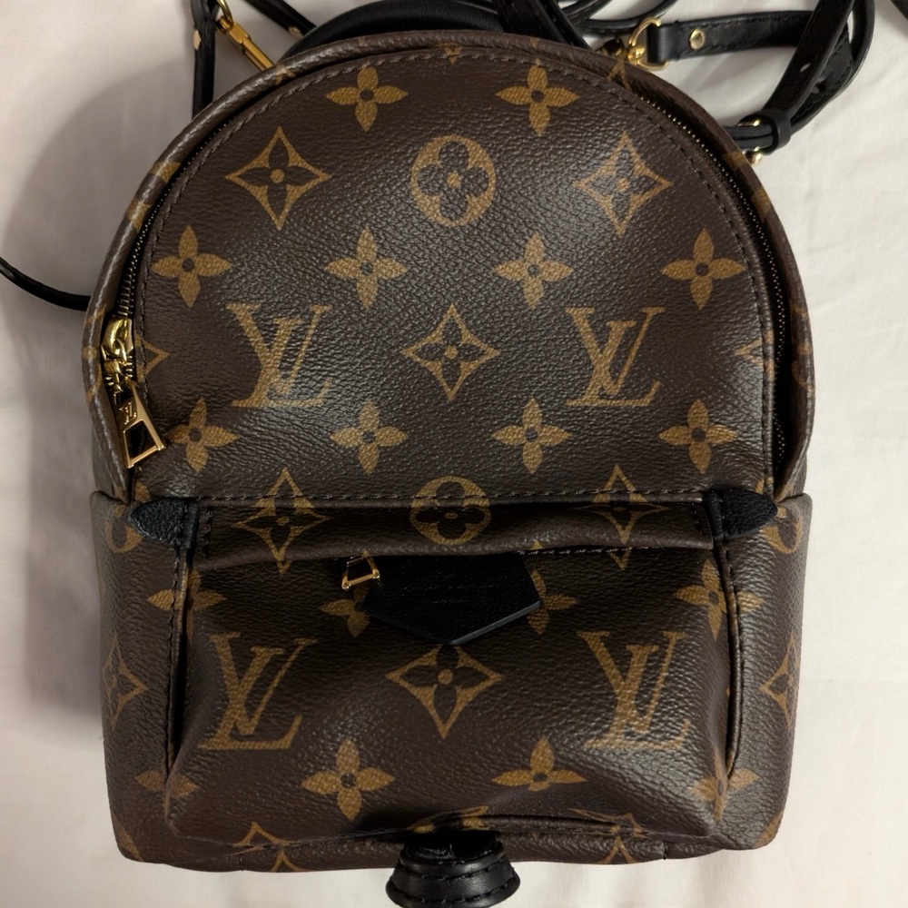 Louis Vuitton Classic Monogram Mini Backpack in Brown and Black